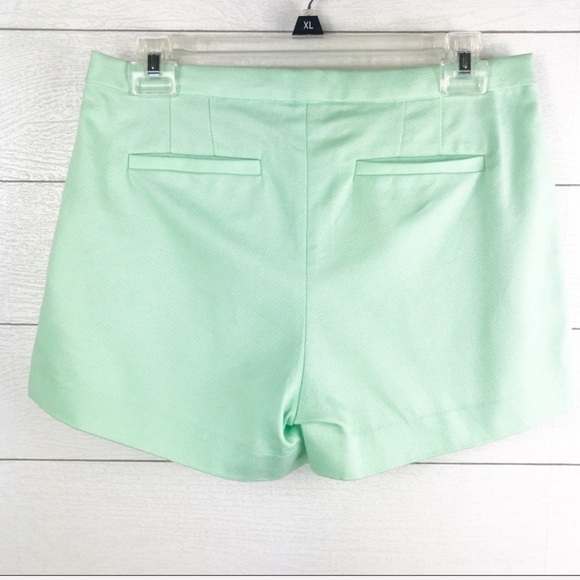 J. Crew Pleated Short Cotton Pique Mint Green 0 - Picture 5 of 7
